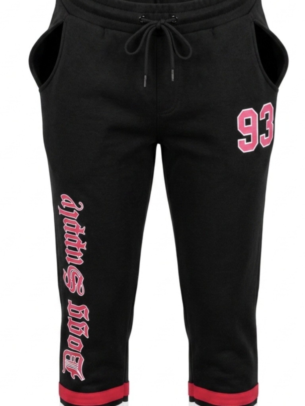 Black Sweatpants with Pink '93 and Script Detail Size 3XL NEW WITH TAGS
